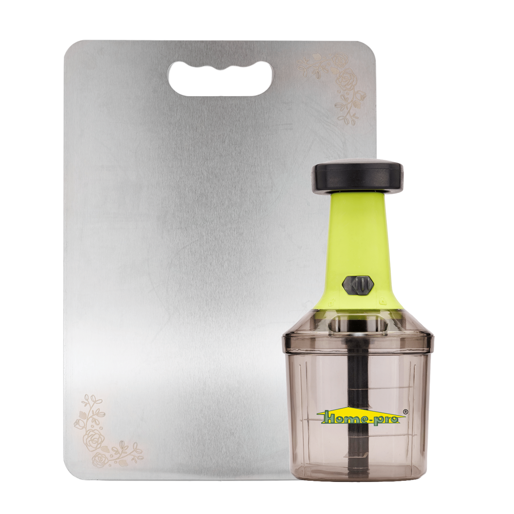 HomePro - Multicolor Plastic Mannual Chopper 1000 ml ( Pack of 2 )