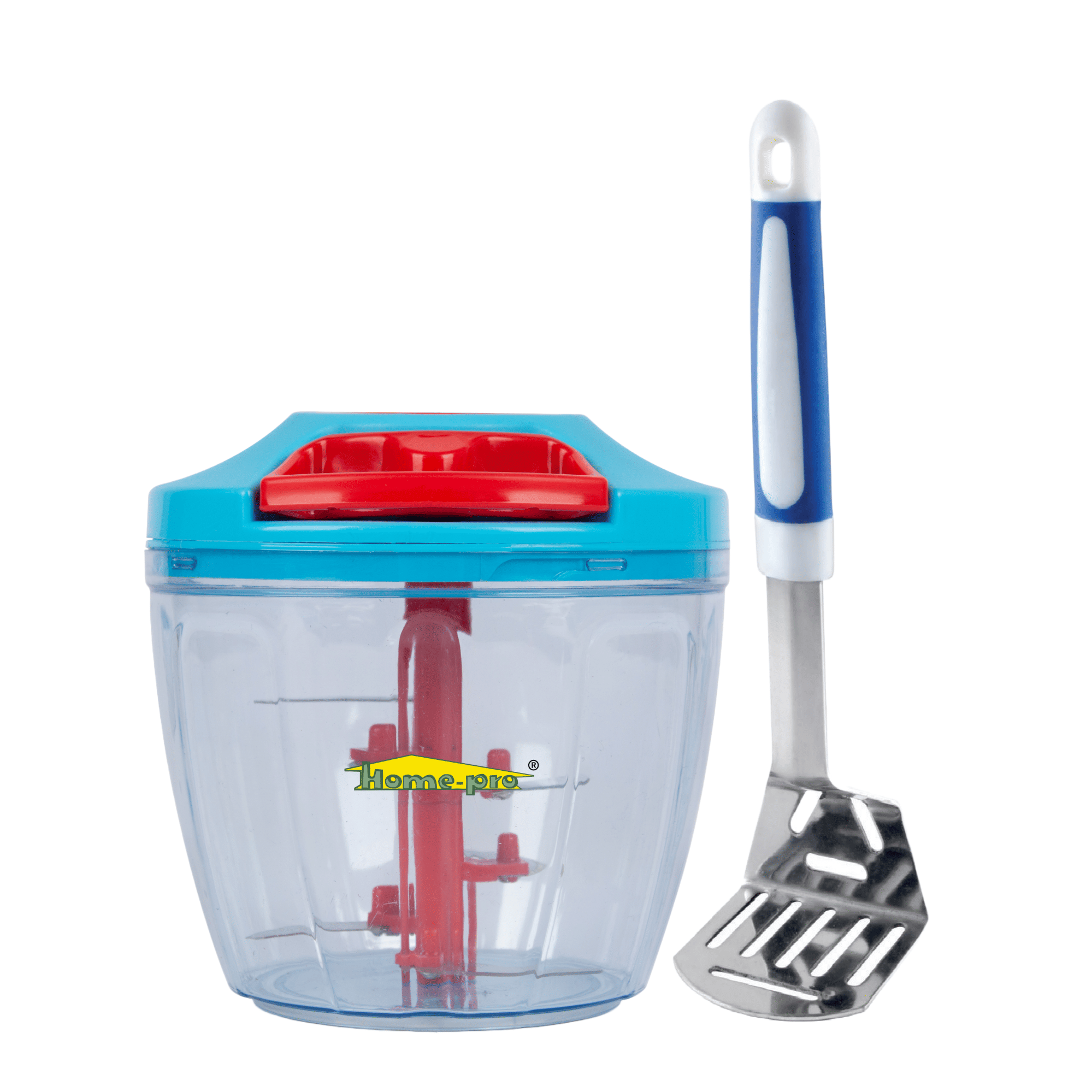     			HomePro - Multicolor Plastic Mannual Chopper 1000 ml ( Pack of 2 )