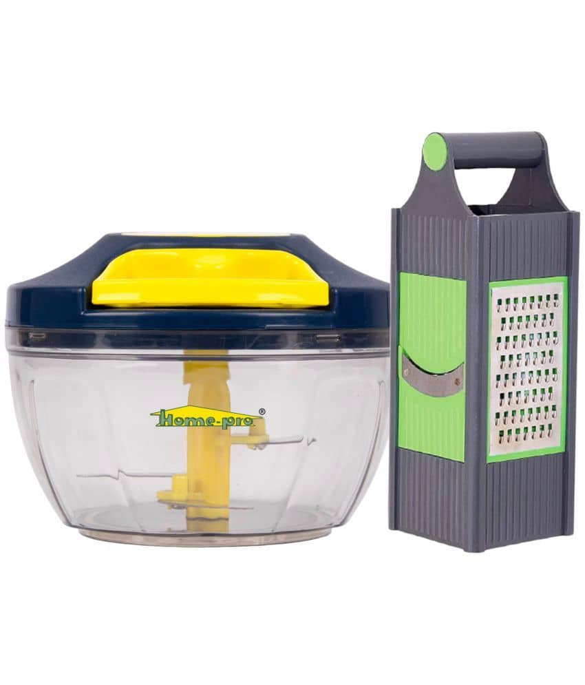HomePro - Multicolor Plastic Mannual Chopper 450 ml ( Pack of 2 )