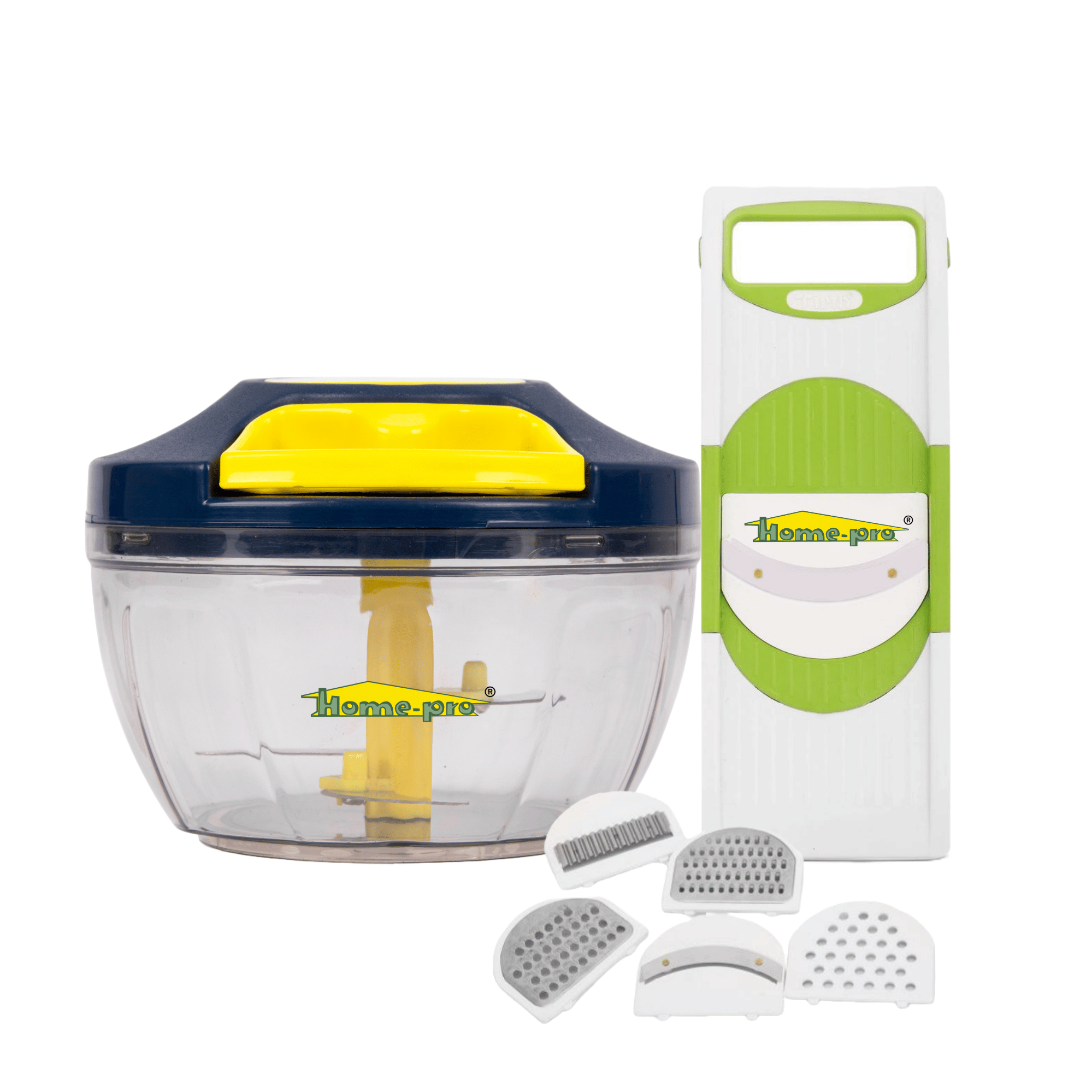 HomePro - Multicolor Plastic Mannual Chopper 450 ml ( Pack of 2 )