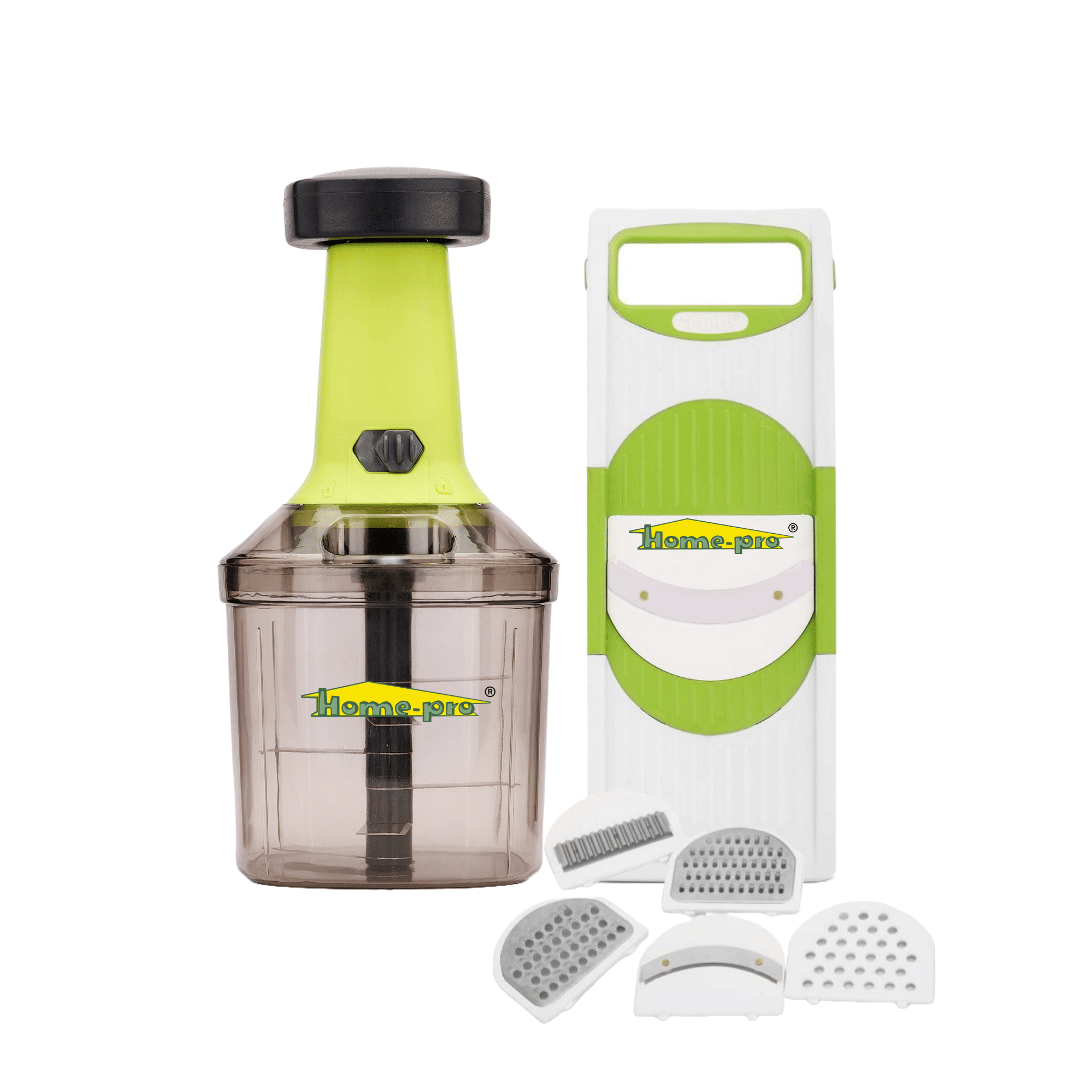     			HomePro - Multicolor Plastic Mannual Chopper 1000 ml ( Pack of 2 )