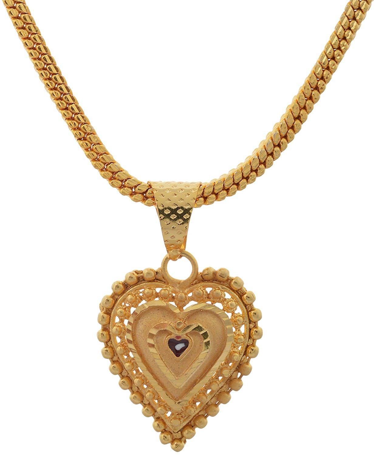Jewar Mandi - Golden Pendant ( Pack of 1 )