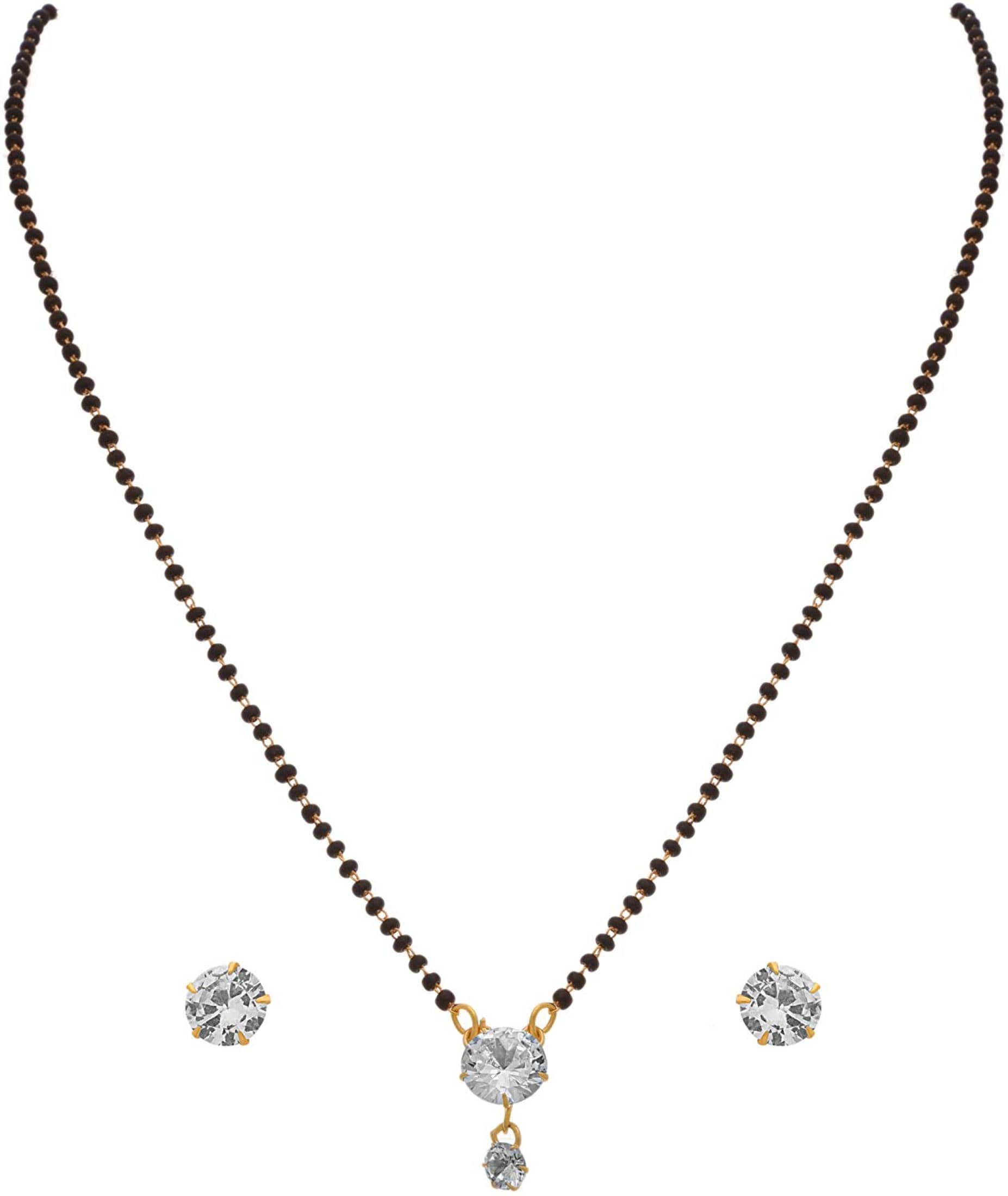 Jewar Mandi - Silver Mangalsutra Set ( Pack of 1 )