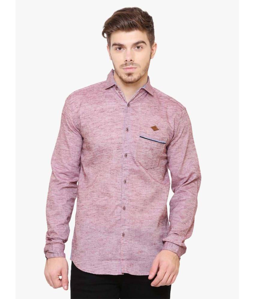     			Kuons Avenue - Purple Linen Slim Fit Men's Casual Shirt ( Pack of 1 )