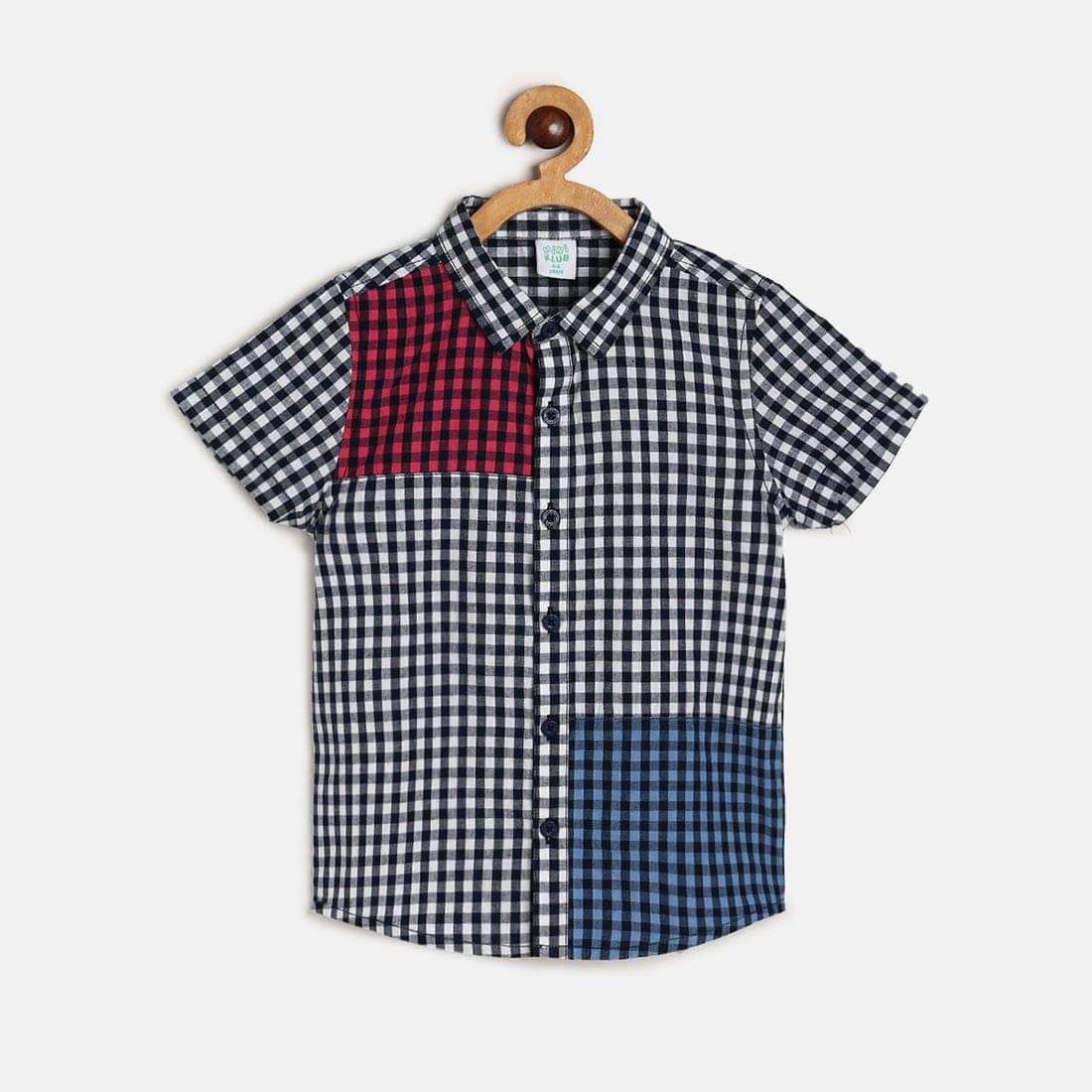     			MINI KLUB Pack of 1 Boys 100% Cotton Shirt ( Blue )