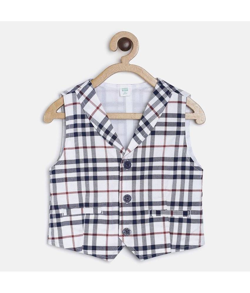     			MINI KLUB Boys Cotton Waistcoat ( Multi Color , Pack of 1 )