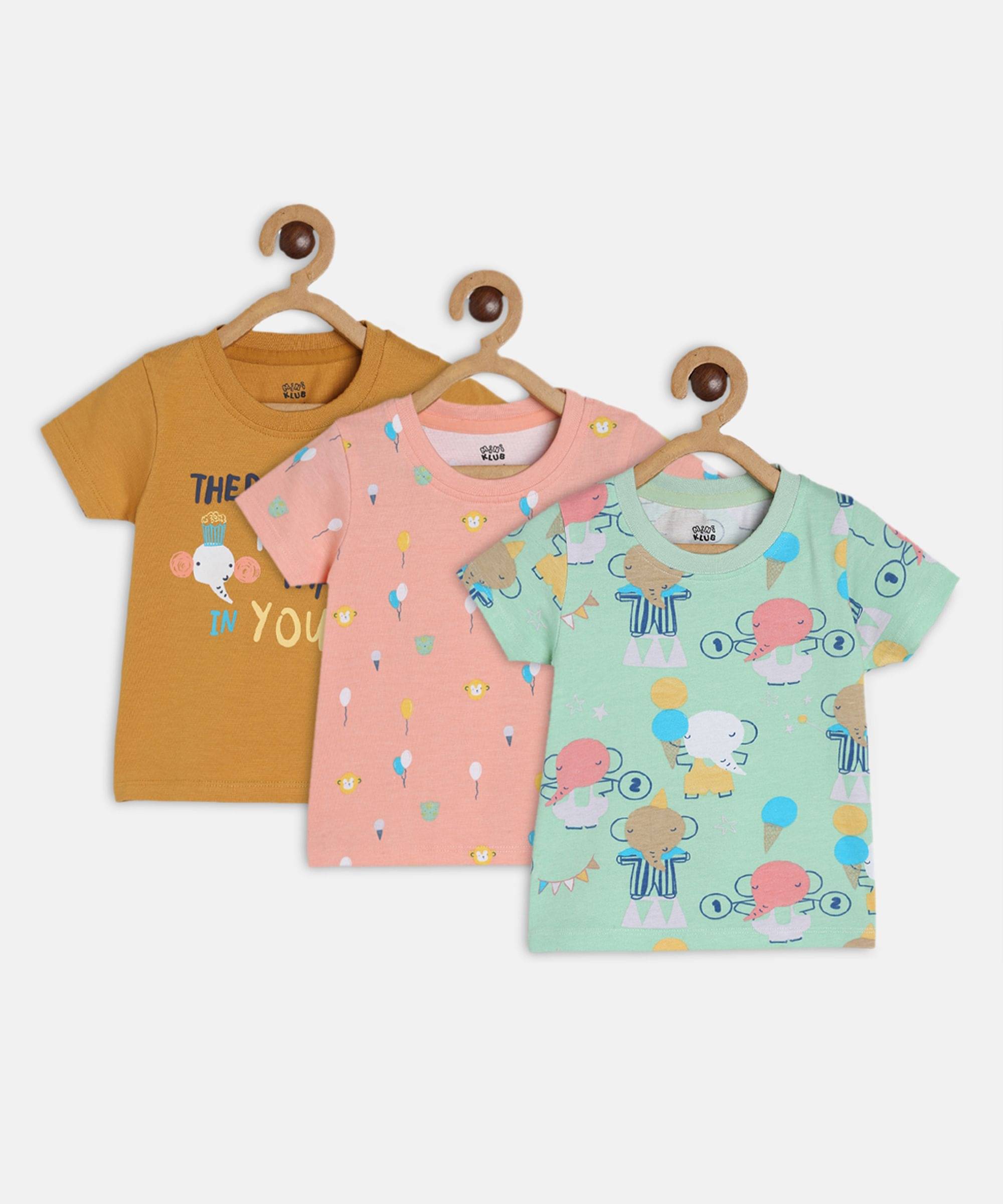     			MINI KLUB Pack of 1 Unisex for Baby Cotton T-Shirt ( Multi )