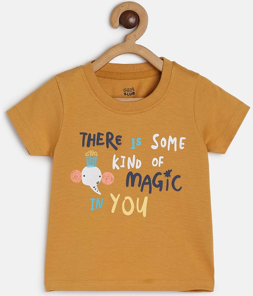 MINI KLUB Pack of 1 Unisex for Baby Cotton T-Shirt ( Multi )