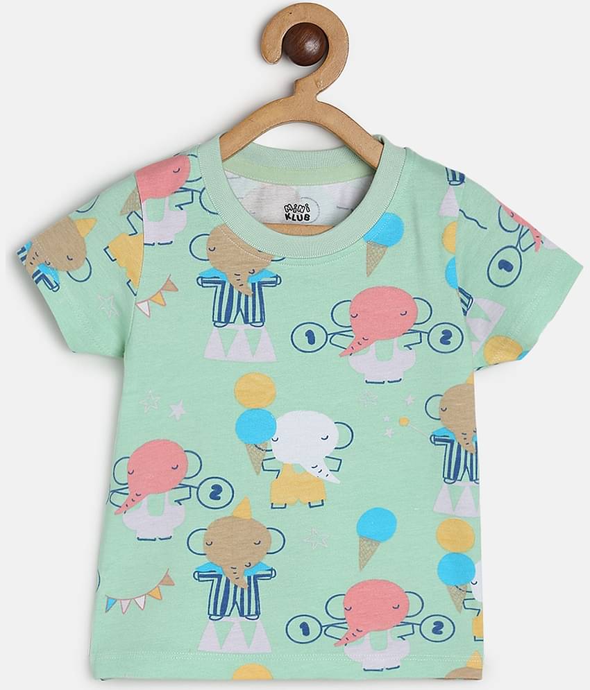MINI KLUB Pack of 1 Unisex for Baby Cotton T-Shirt ( Multi )