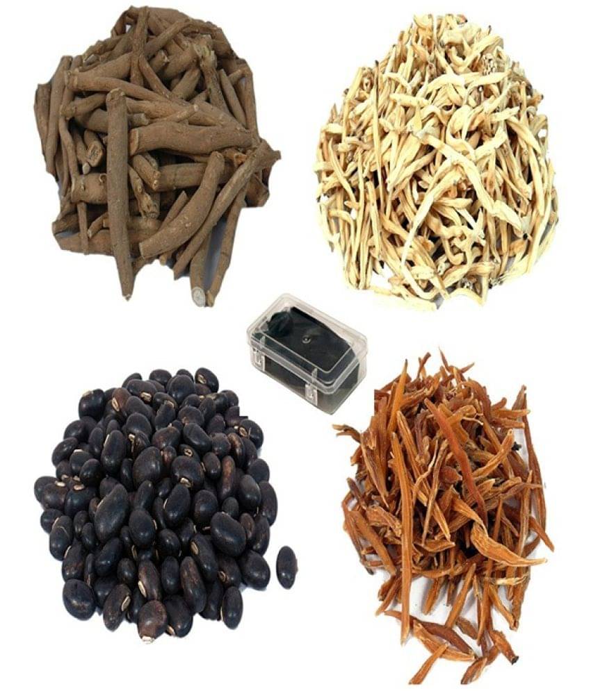     			MYGODGIFT shilajeet 10 gm, (Shatavar,Safed Musli,Ashwagandha,Kaunch Beej)50gm Ec 200 gm Pack of 5