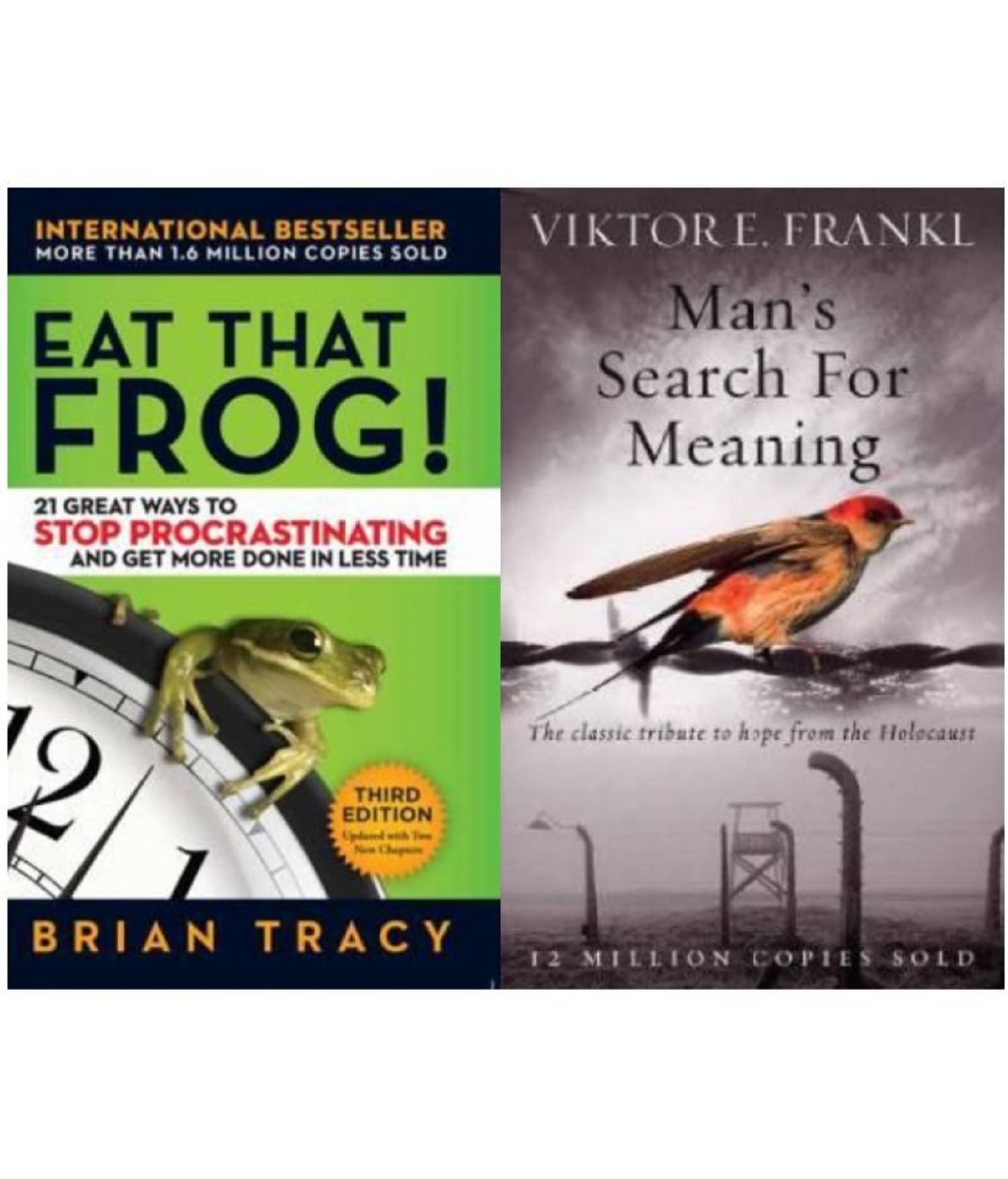     			Man's Search For Meaning: The classic tribute to hope from the Holocaust+Eat That Frog!: 21 Great Ways to Stop Procrastinating and Get More Done in Less Time(Set of 2books)