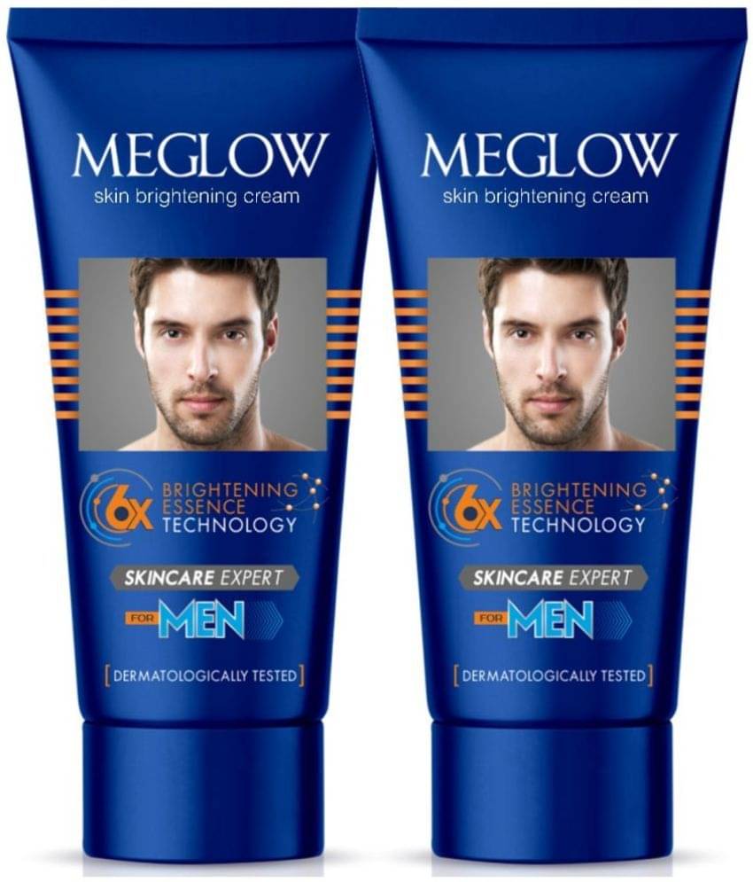     			Meglow Skin Brightening Cream For Men Face Cream For Glowing Skin with Vitamin E 50g ( Pack of 2 )