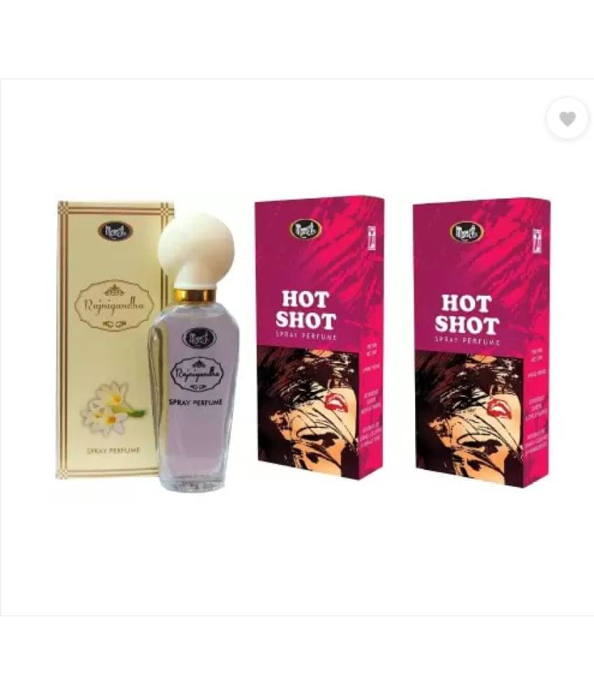 Monet - 1 RAJNIGANDHA & 2 HOT SHOT PERFUME 30 ML EACH Eau De Parfum (EDP) For Women,Men 90 ( Pack of 3 ) Monet - 1 RAJNIGANDHA & 2 HOT SHOT PERFUME 30 ML EACH Eau De Parfum (EDP) For Women,Men 90 ( Pack of 3 )