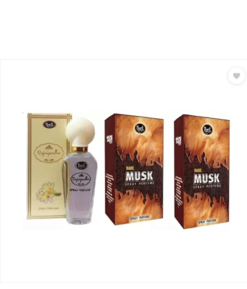 Monet - 1 RAJNIGANGHA 30ML&2 MUSK PERFUME 30 ml each Eau De Parfum (EDP) For Women,Men 90 ( Pack of 3 ) Monet - 1 RAJNIGANGHA 30ML&2 MUSK PERFUME 30 ml each Eau De Parfum (EDP) For Women,Men 90 ( Pack of 3 )