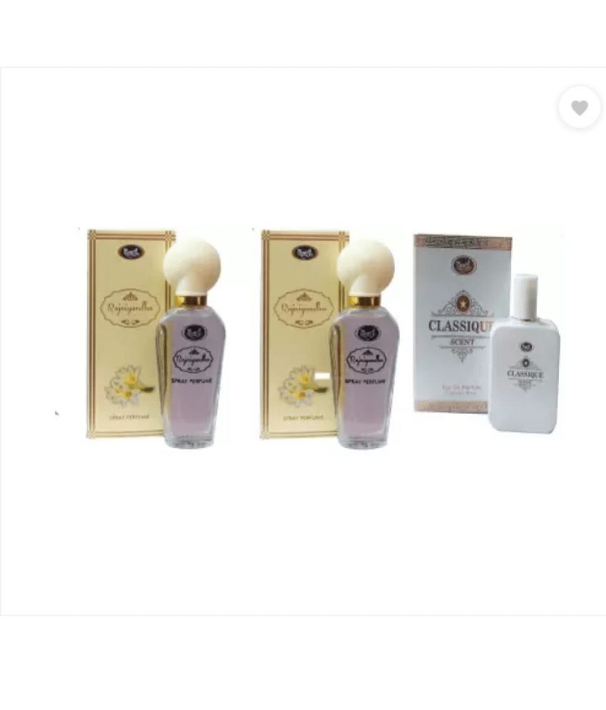     			Monet - 2 RAJNIGANDHA 30 ML  & 1 CLASSIQUE PERFUME 50 ML Eau De Parfum (EDP) For Women,Men 110 ( Pack of 3 )