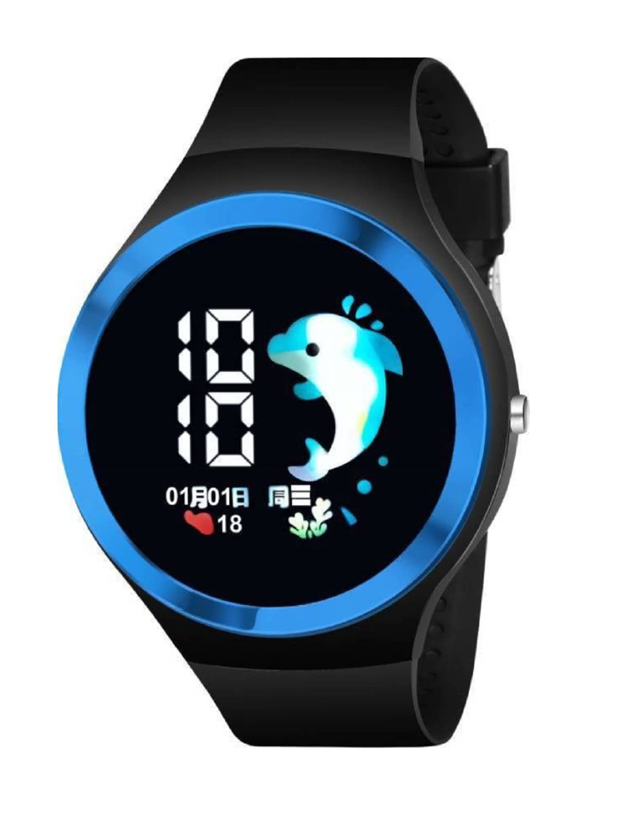 Renaissance Traders - Black Silicon Digital Men's Watch