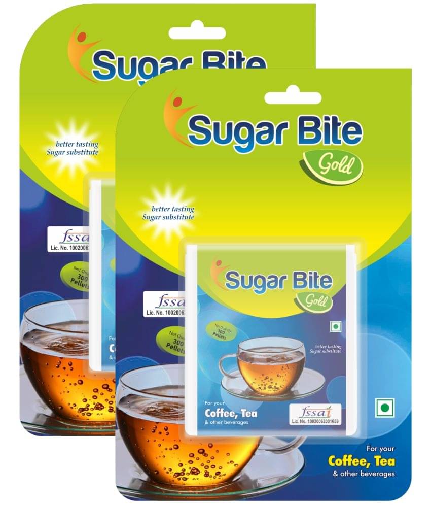     			Sugar Bite Gold Low-Calorie Sweetener - better tasting sugar sustitute, 300 Pellets, Pack of 2