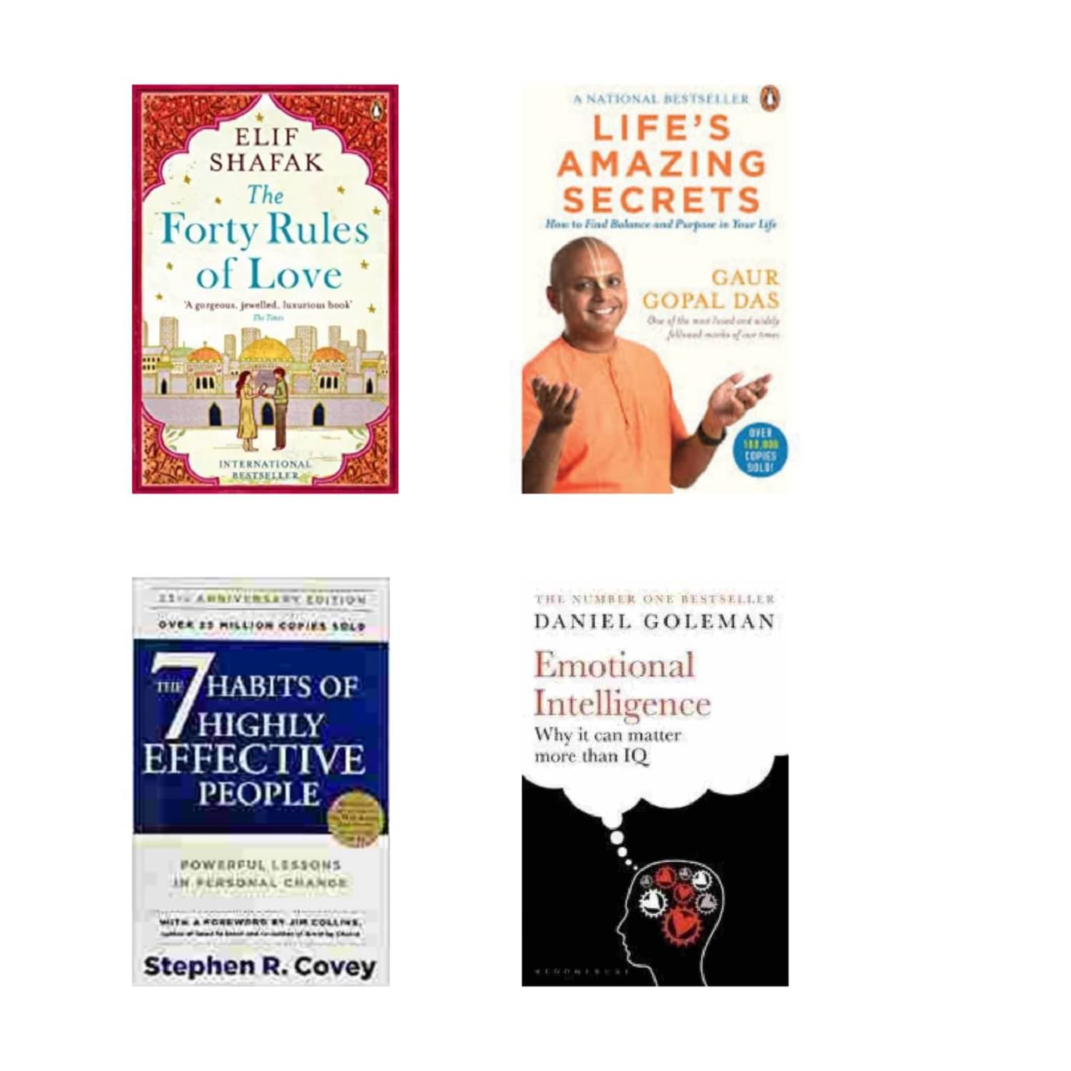 The Forty Rules of Love & Life's Amazing Secrets & The 7 Habits of Highly Effective & Emotional Intelligence - 2023 Paperback (English) The Forty Rules of Love & Life's Amazing Secrets & The 7 Habits of Highly Effective & Emotional Intelligence - 2023 Paperback (English)