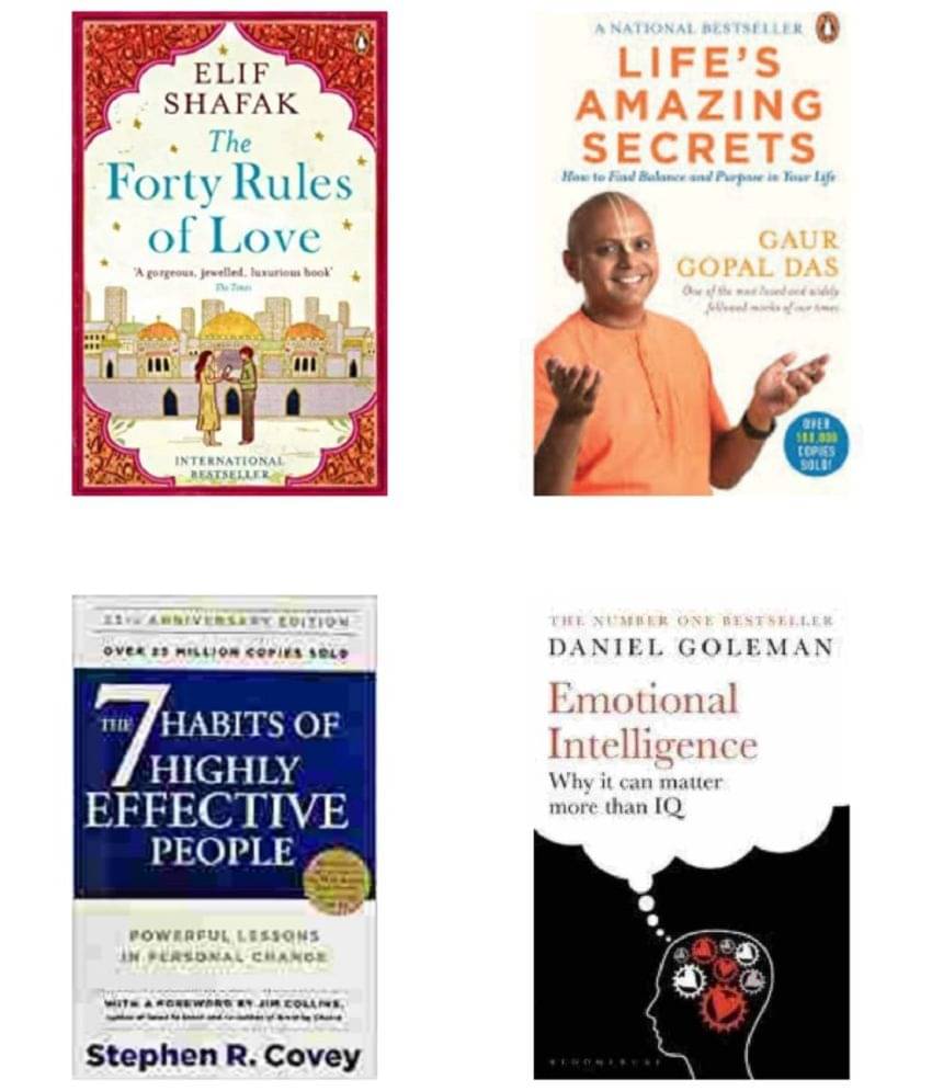 The Forty Rules of Love & Life's Amazing Secrets & The 7 Habits of Highly Effective & Emotional Intelligence - 2023 Paperback (English) The Forty Rules of Love & Life's Amazing Secrets & The 7 Habits of Highly Effective & Emotional Intelligence - 2023 Paperback (English)