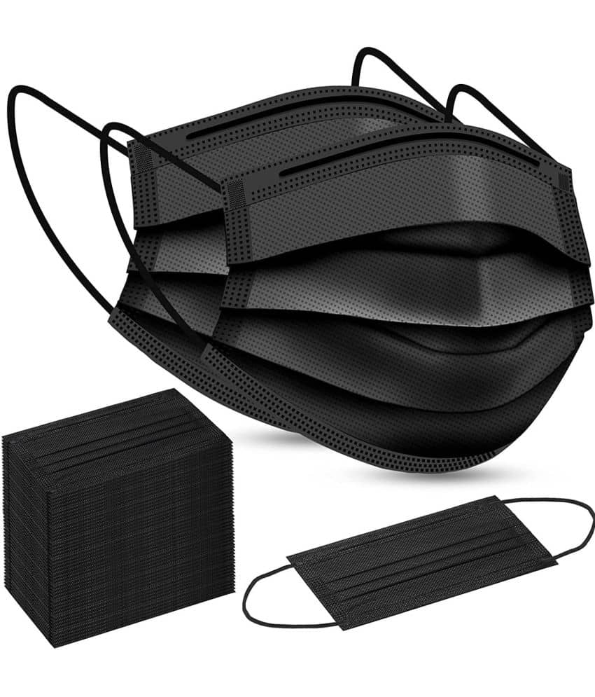 Wellstar - Black 3 Ply Mask ( Pack of 100 )