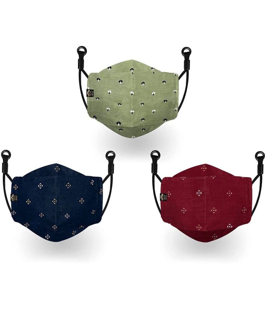 Wellstar - Multicolor 3 Ply Mask ( Pack of 3 )