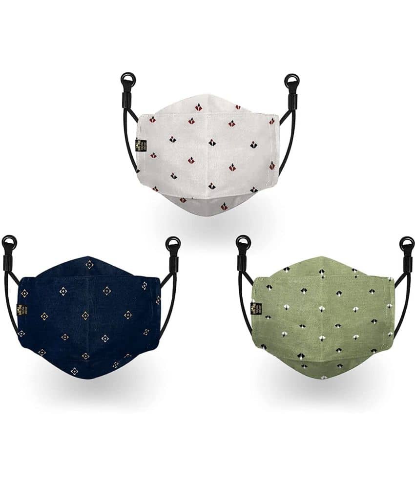 Wellstar - Multicolor 3 Ply Mask ( Pack of 3 )