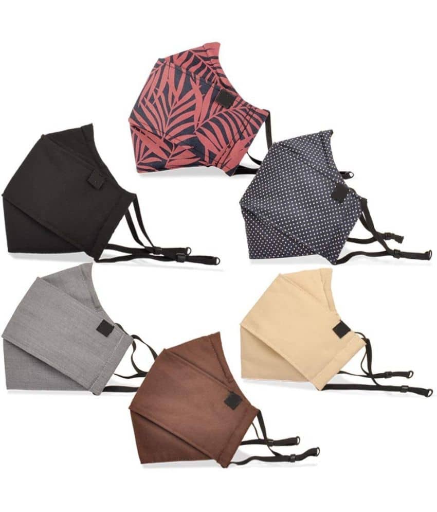 Wellstar - Multicolor 3 Ply Mask ( Pack of 6 )