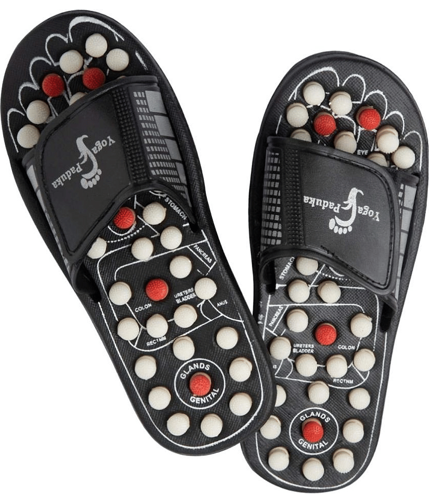 ZURU BUNCH - Black Men's Massage Flip Flop
