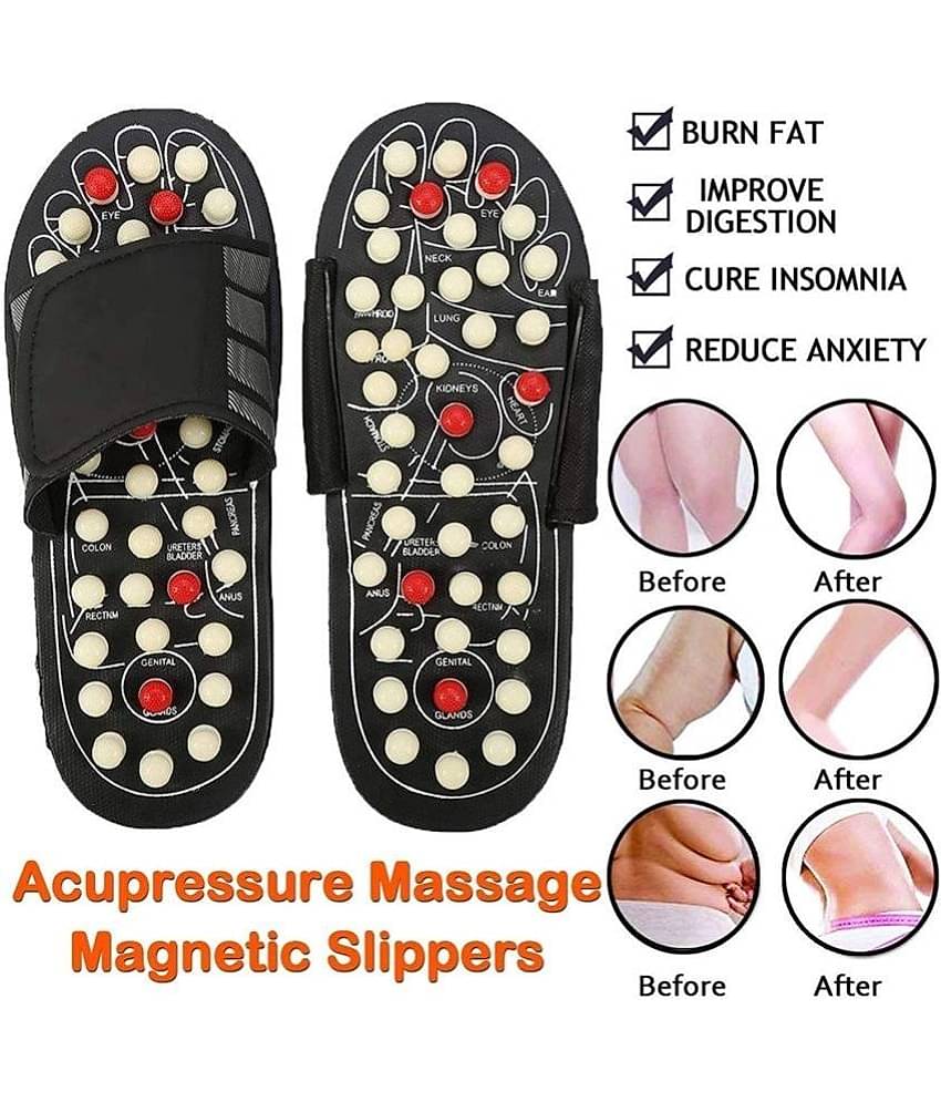 ZURU BUNCH - Black Men's Massage Flip Flop