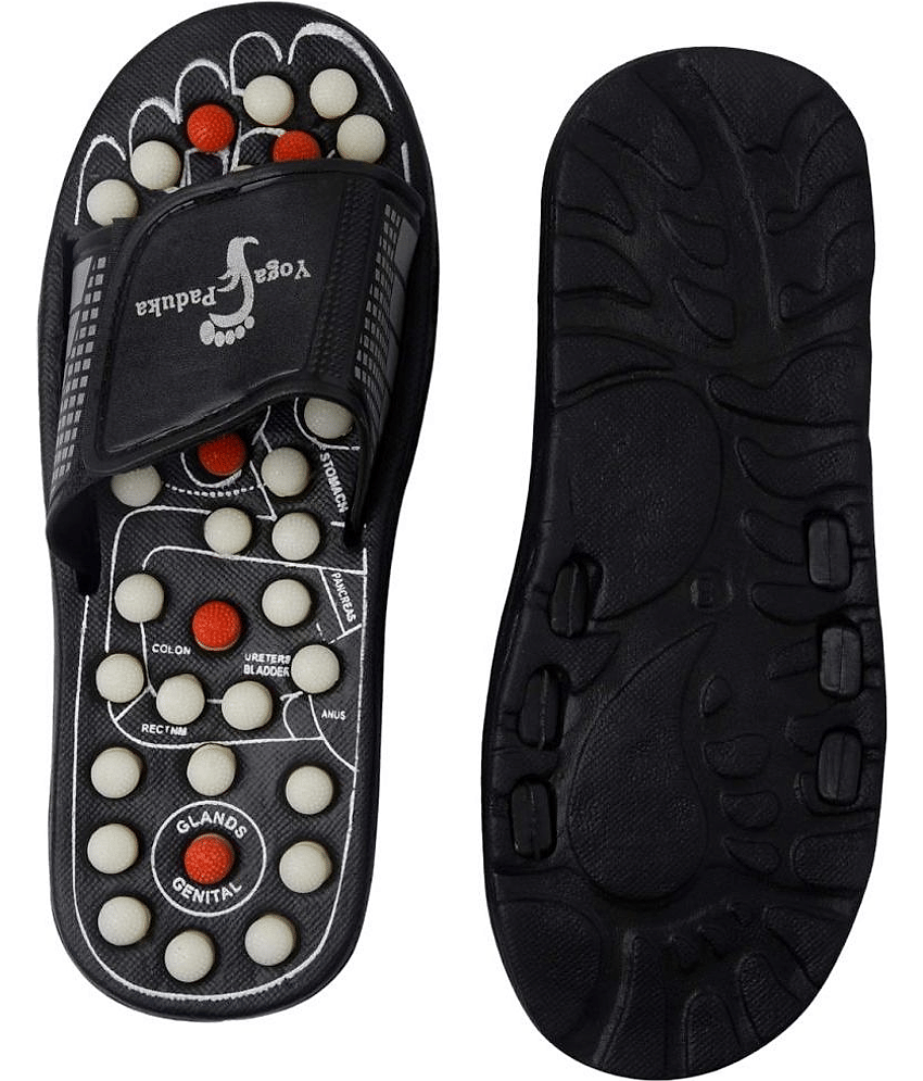 ZURU BUNCH - Black Men's Massage Flip Flop