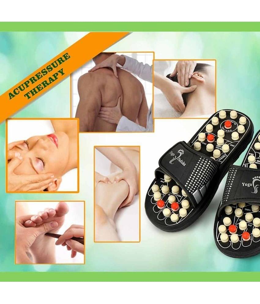 ZURU BUNCH - Black Men's Massage Flip Flop