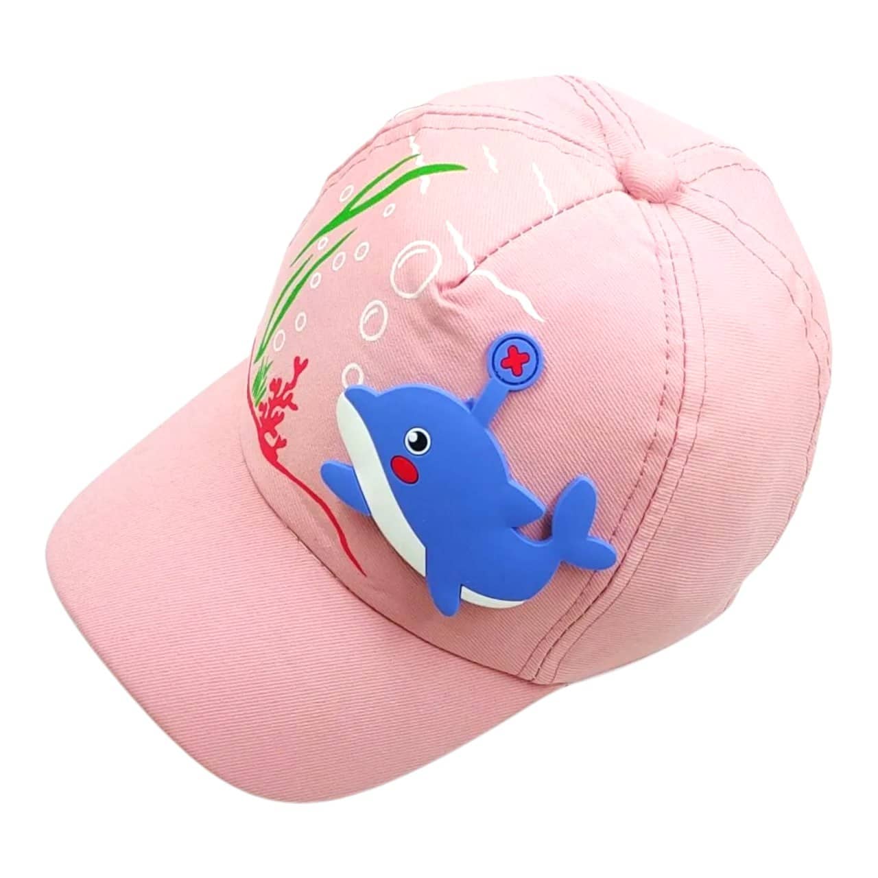 Zacharias Girl's Kids Cotton Baseball Cap kc-28 (Pink_1-4 Years) (Pack of 1)