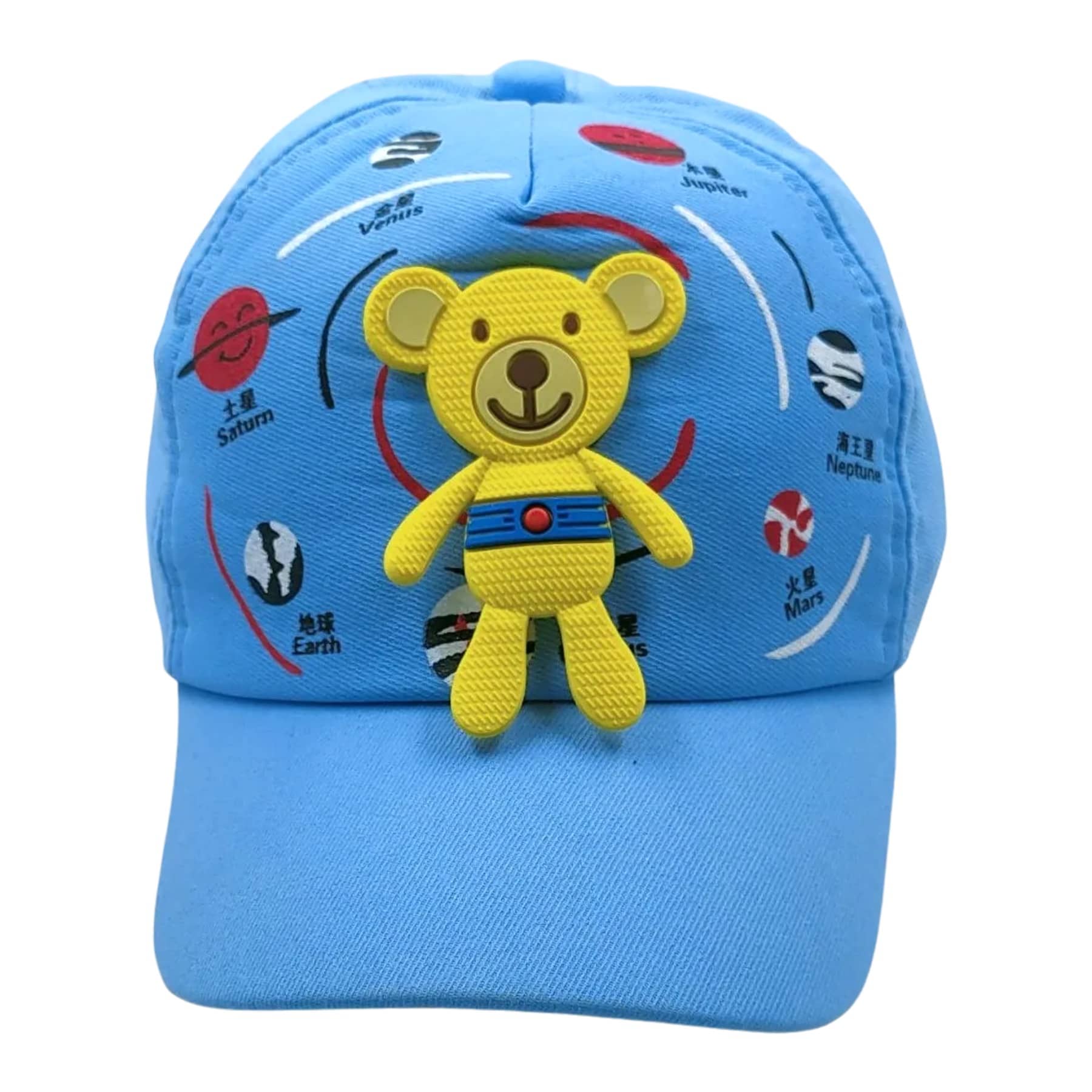 Zacharias Girl's Kids Cotton Beret Golf Cap kc-25 (Blue_1-4 Years) (Pack of 1)