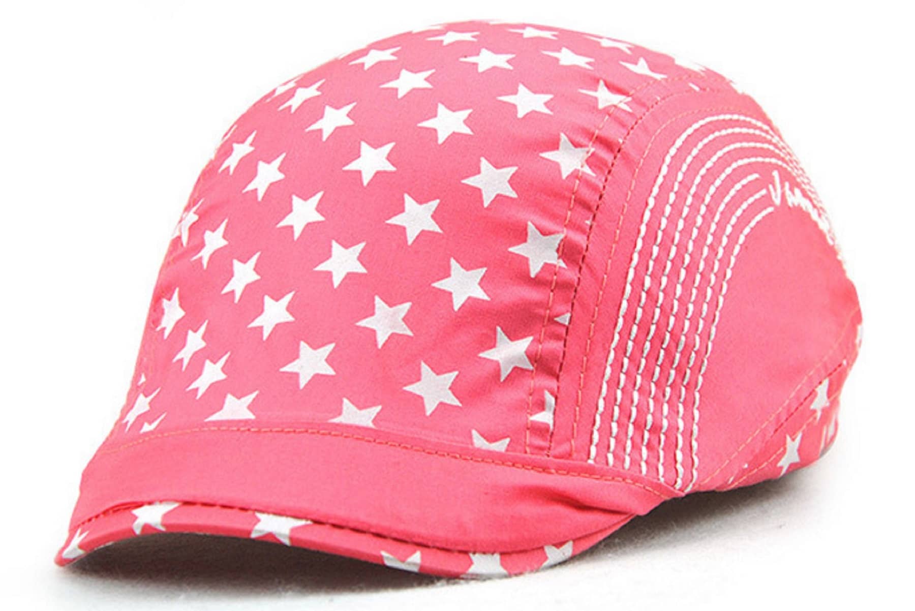 Zacharias Unisex Kids Cotton Beret Golf Cap jk-06 (Peach_1-4 Years) (Pack of 1)