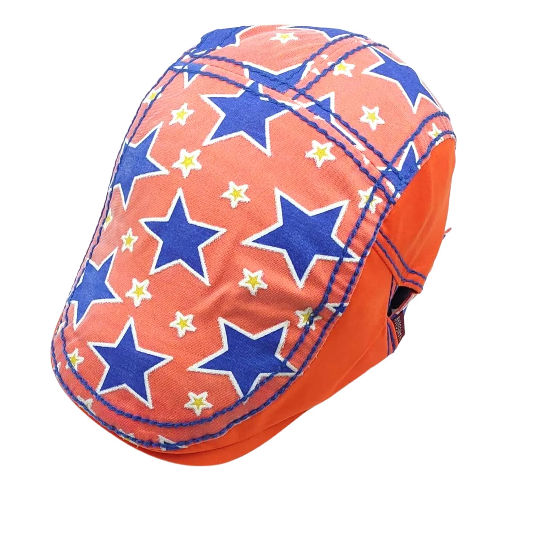 Zacharias Unisex Kids Cotton Beret Golf Cap jk-10 (Orange_2-6 Years) (Pack of 1)