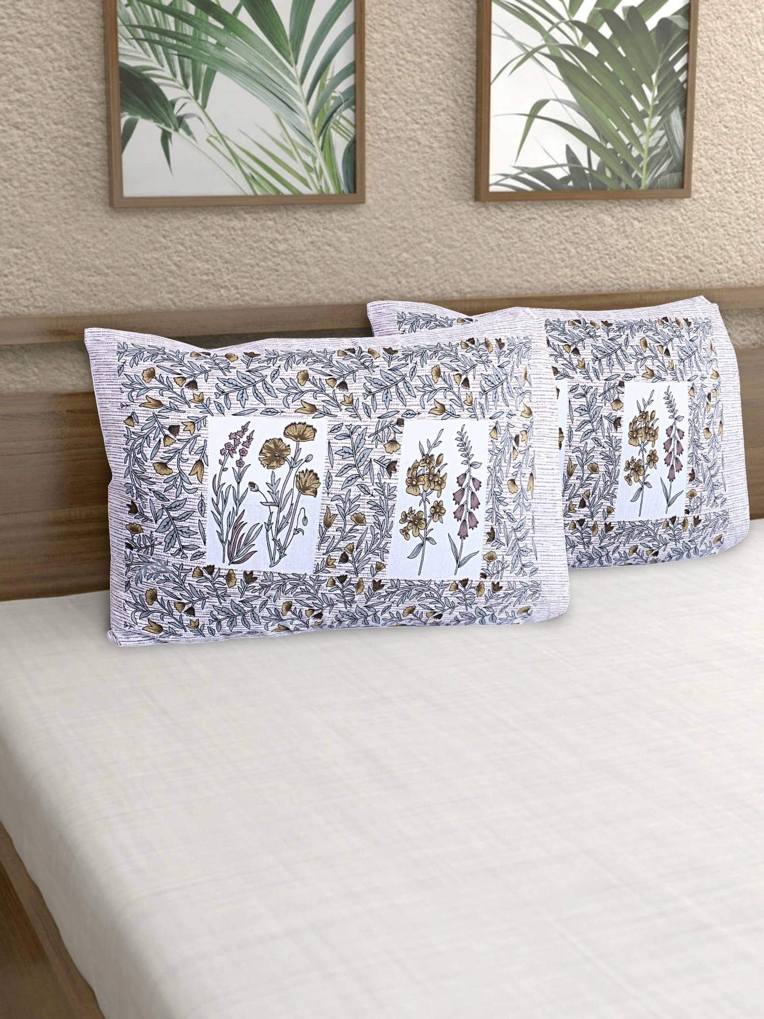 AJ Home - Pack of 2 Cotton Ethnic Regular Pillow Cover ( 68.58 cm(27) x 43.18 cm(17) ) - Brown AJ Home - Pack of 2 Cotton Ethnic Regular Pillow Cover ( 68.58 cm(27) x 43.18 cm(17) ) - Brown