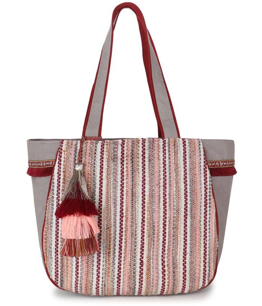 Anekaant Tote Bag Cotton Set of 1 ( Multicolor ) - Handbags | Buy online on ZillyBuy