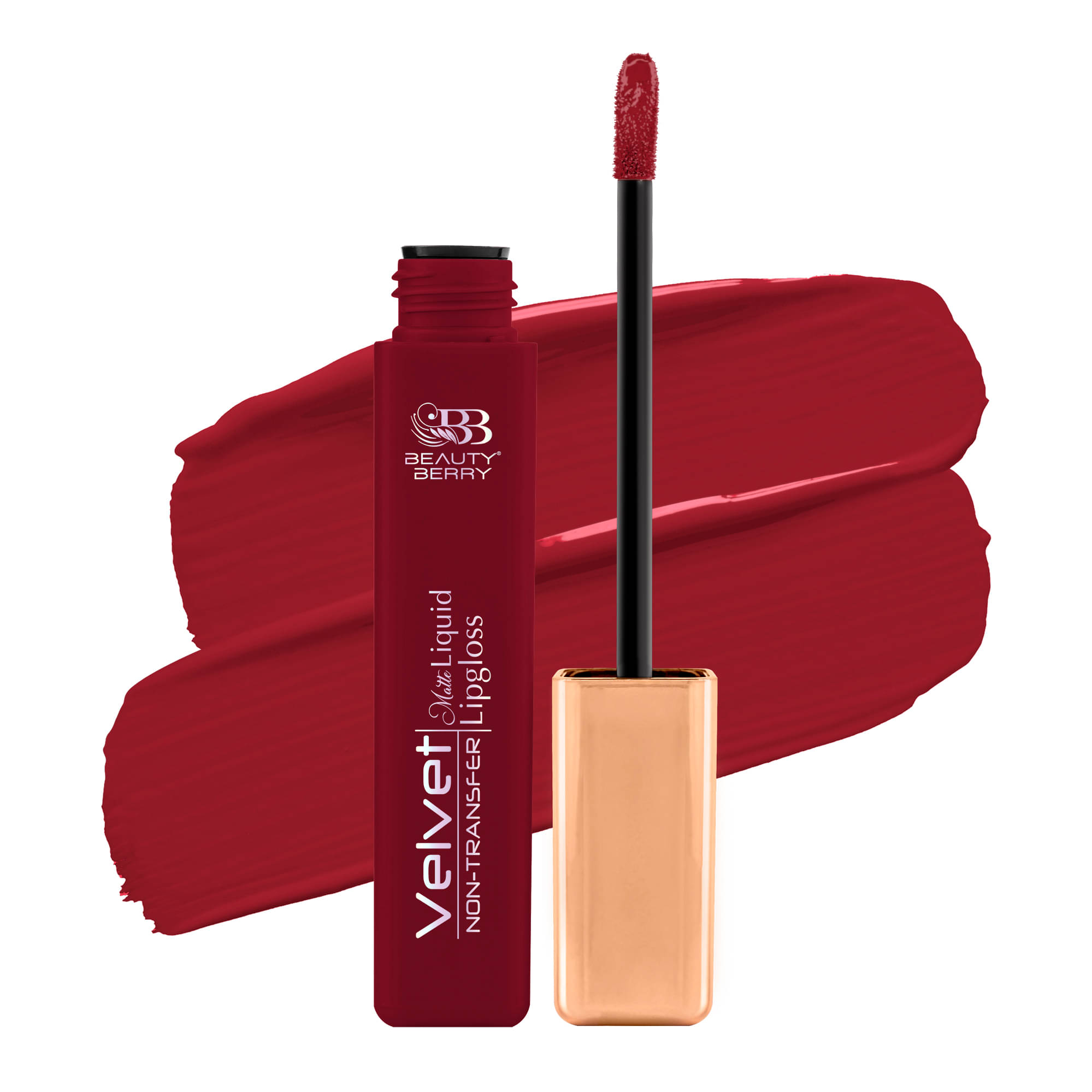     			Beauty Berry Velvet Non Transfer Liquid Lipstick for Women 5ml, Night Club (Shade - 10)