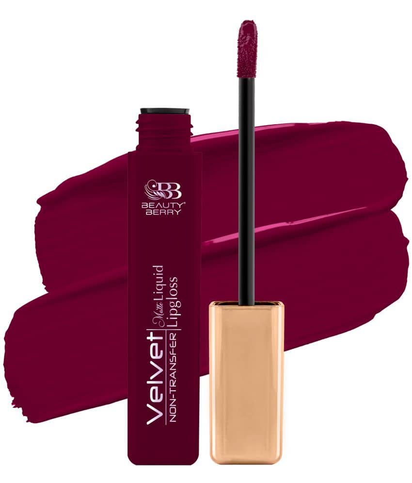 Beauty Berry Velvet Non Transfer Liquid Lipstick for Women 5ml, Rich Tang (Shade - 30)