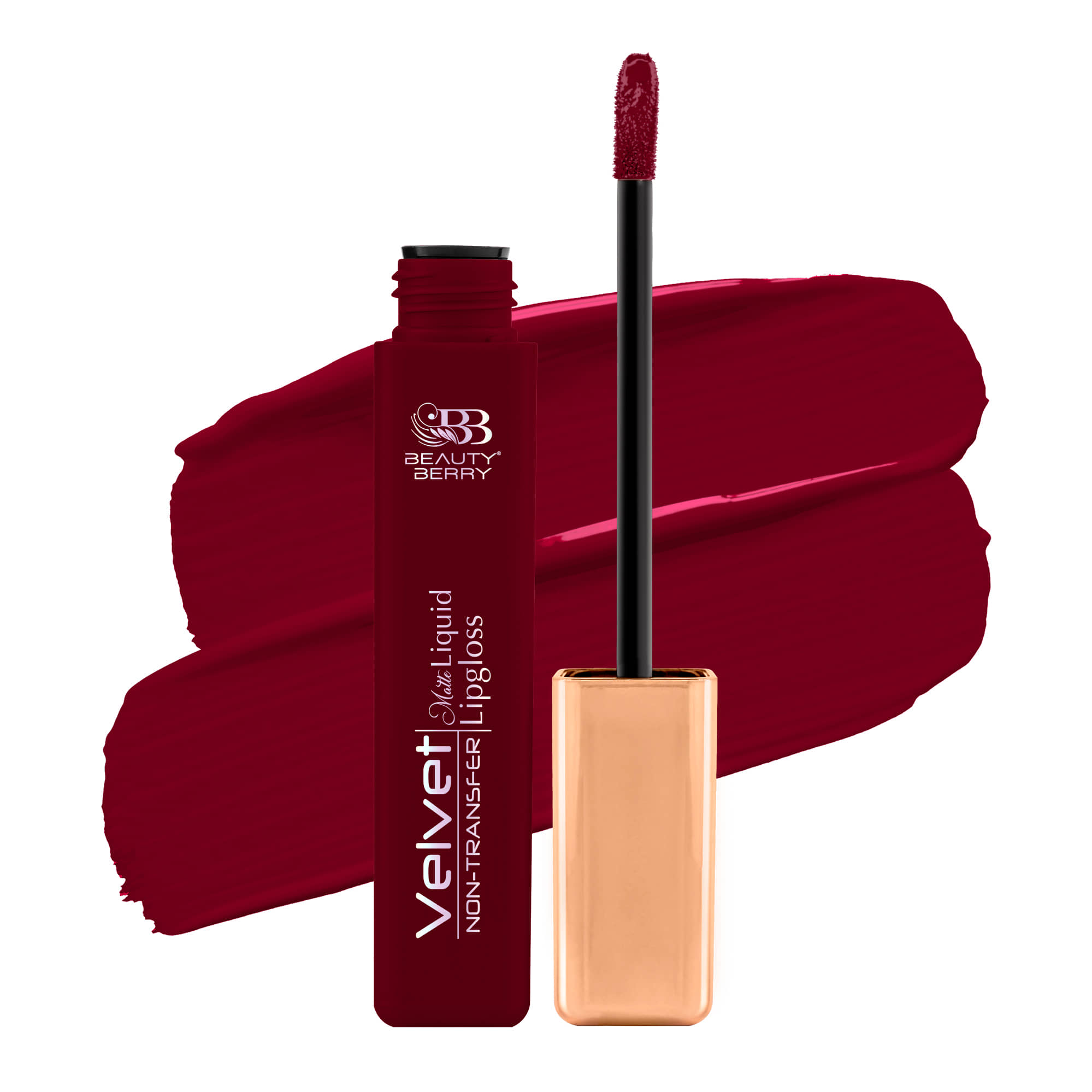 Beauty Berry Velvet Non Transfer Liquid Lipstick for Women 5ml, Subtle Red (Shade - 27)