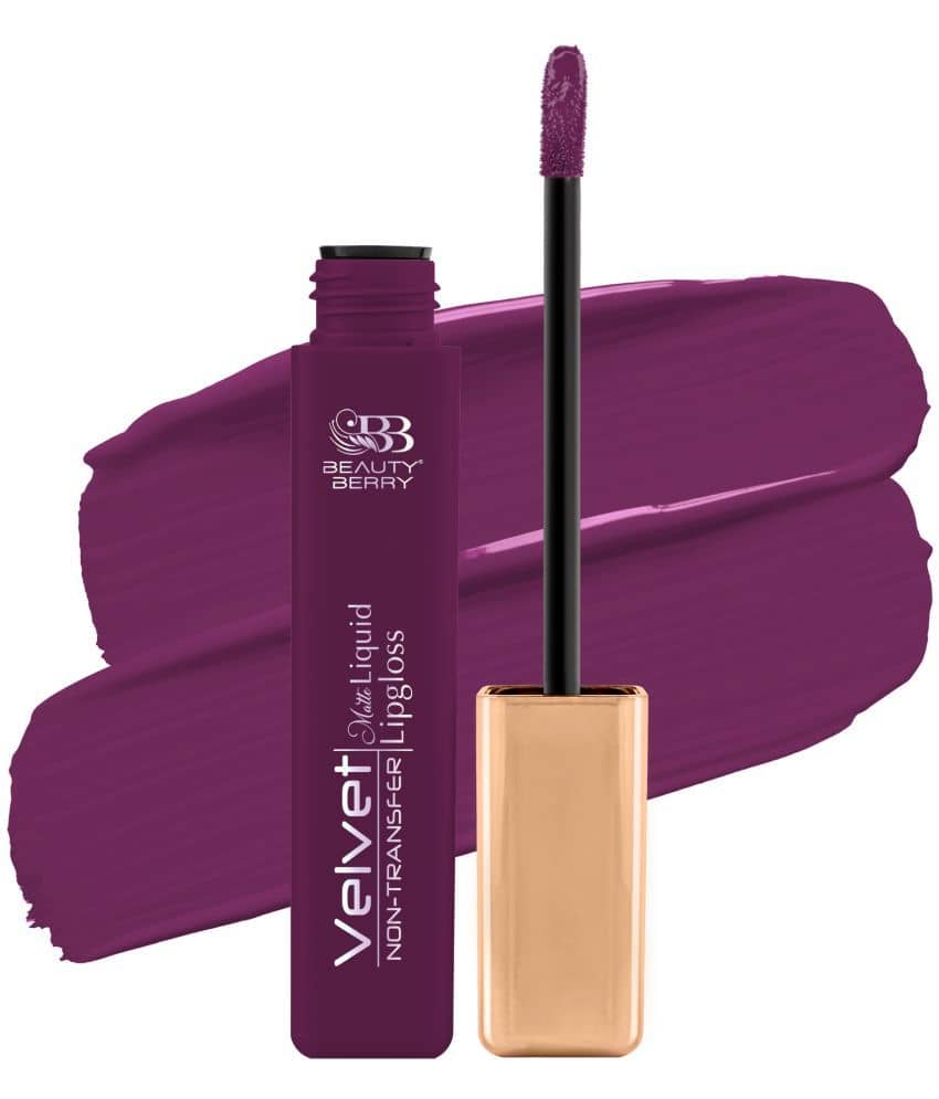 Beauty Berry Velvet Non Transfer Liquid Lipstick for Women 5ml, Unlock (Shade - 18)