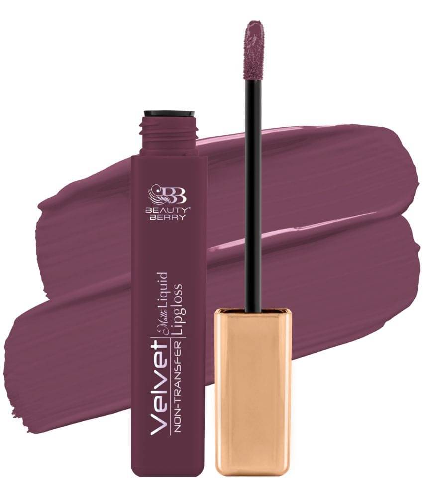     			Beauty Berry Velvet Non Transfer Liquid Lipstick for Women 5ml, French Kiss (Shade - 19)