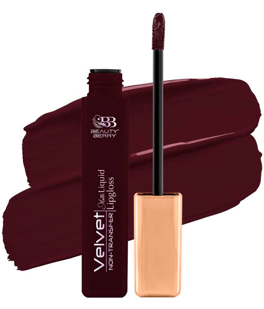 Beauty Berry Velvet Non Transfer Liquid Lipstick for Women 5ml, Dirty Talk (Shade - 17)