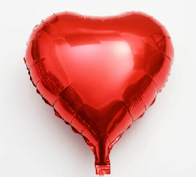     			Blooms Mall Heartbeat Heart shape Foil Balloon ( Golden )