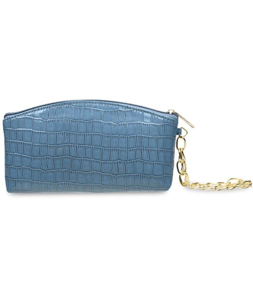     			Cherry Tree - Light Grey Faux Leather Purse