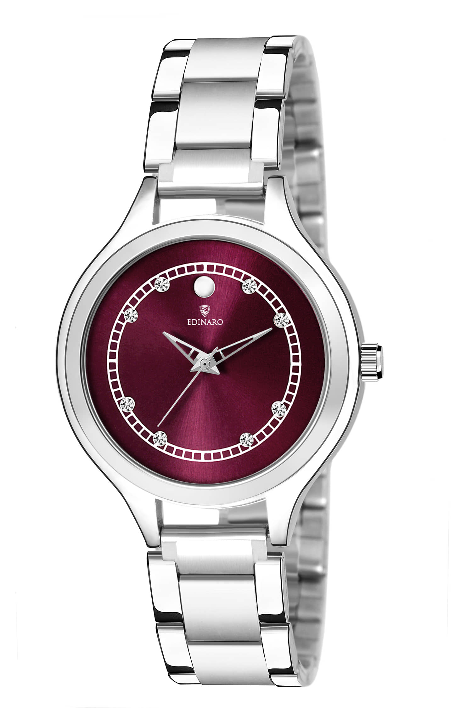 EDINARO - Silver Stainless Steel Analog Womens Watch