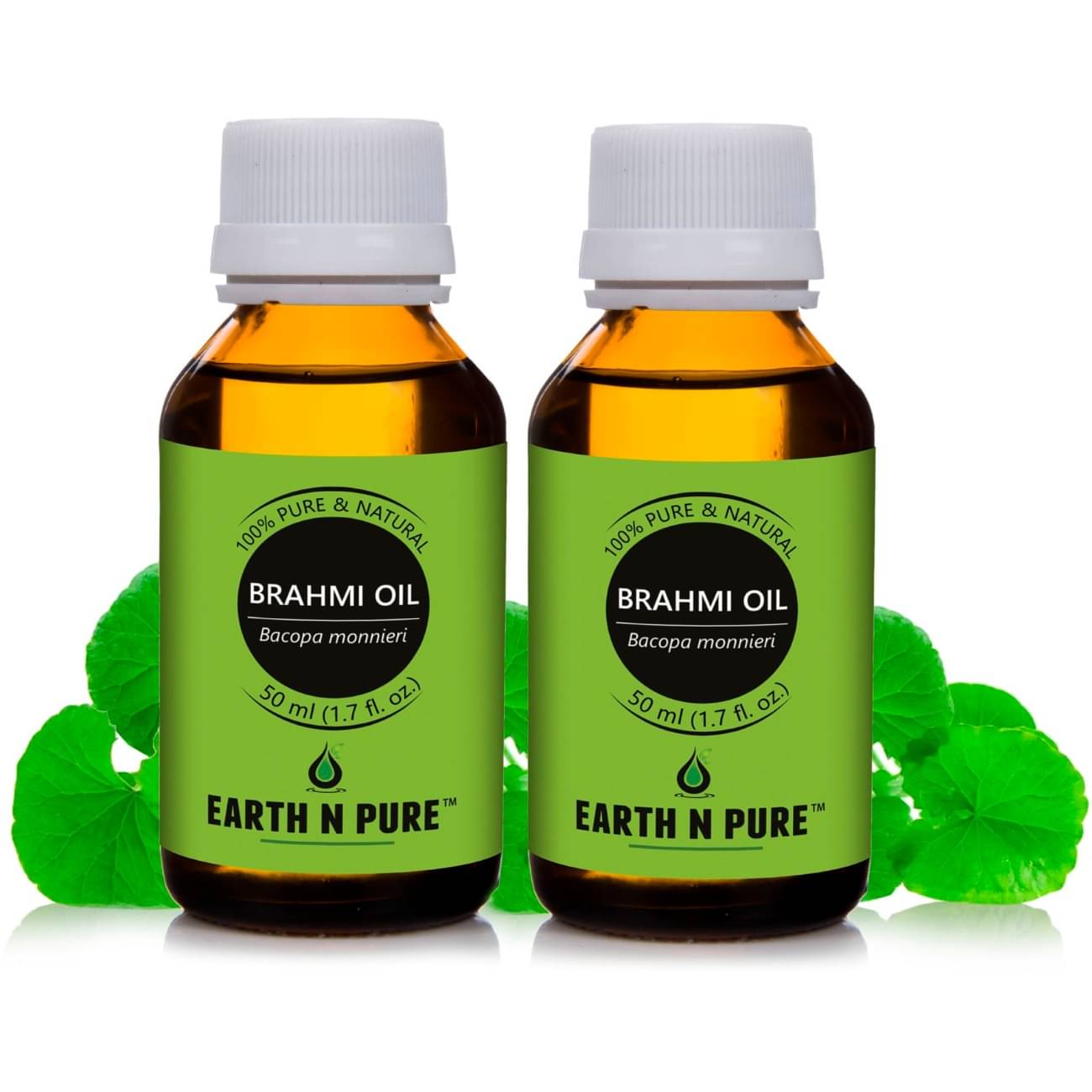 Earth N Pure - Brahmi Essential Oil 50 mL ( Pack of 2 ) Earth N Pure - Brahmi Essential Oil 50 mL ( Pack of 2 )