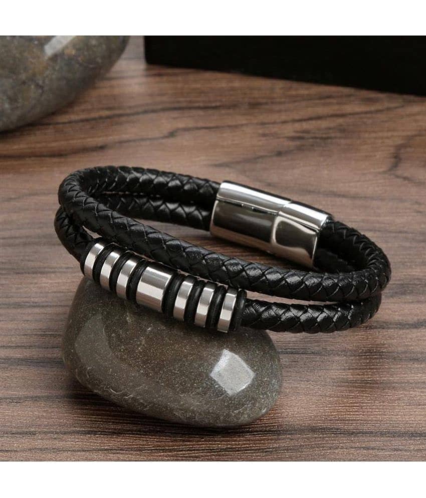 FASHION FRILL Black Bracelet ( Pack of 1 ) - Bangles & Bracelets | Buy online on ZillyBuy