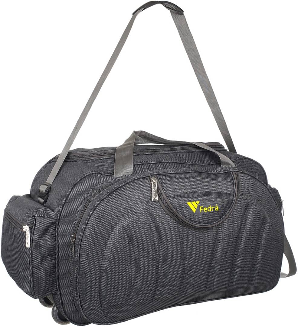     			FEDRA - 40 Ltrs Black Polyester Duffle Bag