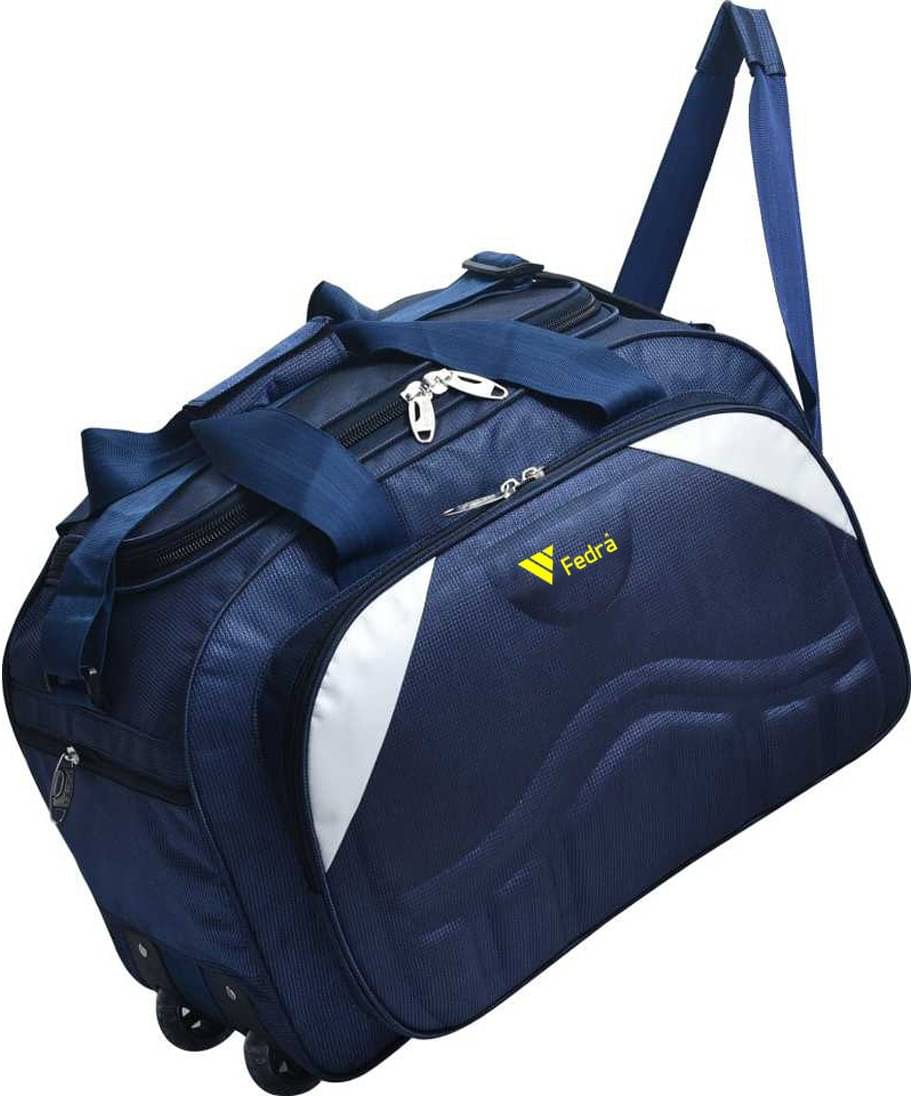     			FEDRA - 40 Ltrs Blue Polyester Duffle Bag